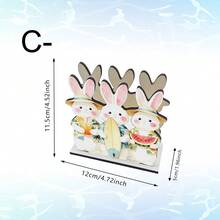 1/4pcs Summer Ocean Theme Wooden Napkin Holder, Freestanding Paper Towel Dispenser With Dolphin, Seashell, Ice Cream Pattern, Suitable For Dining Table, Bathroom, Kitchen, Desk Decor - Multicolor - View 17