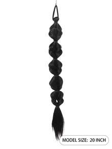 Tóc giả đuôi ngựa 20 inch cho nữ, kiểu tết bong bóng, tết xoắn, buộc tóc, tết dreadlocks, tết đèn lồng, dây chun buộc tóc, dây buộc tóc co giãn, dây buộc tóc đàn hồi. - Nhiều màu - Xem 5