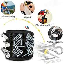 Magnetic Wristband Holding Screws,Nails, Drilling Bits,Wrist Holder Belts With Strong Magnets, Cool Gadgets Men, Women, Handyman ,Dad Outdoor Furniture Tools Small Standard Bag Wear-Resistant Base Organizer & Storage Garage Organizer Work Apron Carpenters And Builders Home Carpenter Woodworker Construction Plumber Handyman Dad Father Grandfather Grandpa - Multicolor - View 10