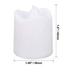 1/10/24 chiếc nến LED giả không lửa chạy bằng pin, ánh sáng trắng ấm, thích hợp cho đám cưới, sinh nhật, ngày lễ, Halloween, trang trí tiệc tại nhà. - A-SÓNG - Xem 9