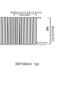 1/2片装 穿孔叶片简约现代绿色天鹅绒遮光隔热窗帘 - 墨綠色 - 查看 13