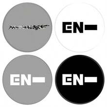 EN/HYPEN Logo Badge, Siwon Choi Merchandise, Round Mirror Keychain, Brooch Pendant Gift Collection - Multicolor - View 1