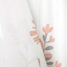 Decor Aprile - Paneles de Cortina de Ventana filtrantes de luz par 52 Pulgadas de Ancho x 84 Pulgadas de Largo Rubor Cortinas Florales Bonito Estampado de Flores Rosadas decoración de - Rubor - Ver 4