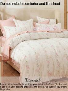 Bộ ga trải giường in hoa kỹ thuật số 2 món/3 món (1 ga trải giường + 2 vỏ gối, không kèm ruột chăn), thích hợp trang trí phòng ngủ, sử dụng hàng ngày, làm từ sợi polyester, mềm mại và thân thiện với da, phù hợp cho phòng ngủ chính, phòng khách, phòng ngủ phụ, sử dụng được quanh năm, họa tiết thời trang, phối hợp theo bộ, nâng cấp phòng ngủ, làm mới nhà cửa, thiết kế. - Nhiều màu - Xem 7