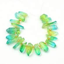 1pc Natural Crystal Beads Strand, DIY Natural Crystal Bracelet Necklace Earring Jewelry Making - A - View 17