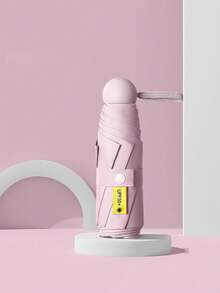 1pc/Travel Essentials Mini Umbrella, Small Compact UV Sun Protection Lightweight Tiny Pocket Umbrella Fits Purse Backpack - Multicolor - View 10