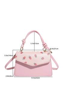 Túi xách thời trang 2026, dung tích lớn, kiểu dáng tối giản, họa tiết nơ mới, đeo vai, đeo chéo, xách tay. - Hồng - Xem 5