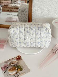 Black Tassel Minimalist Cosmetic Bag, Fresh Style, Portable Student Makeup Organizer Pouch - Multicolor - View 7