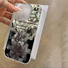 Fashionable Lily Slogan Graphic Aesthetic Pattern Phone Case Suitable For IPhone 17 Pro Max Air 16 15 14 Plus 13 12 11 Pro Max 16E X XS XR 7 8 Plus,Feather-Light Laser-Etched Glossy Smooth Shockproof Protective Cover - Multicolor - View 5