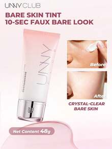 unny club BB Cream, cobertura ligera, hidratante y iluminadora, acabado natural sin maquillaje - lechoso - Ver 2