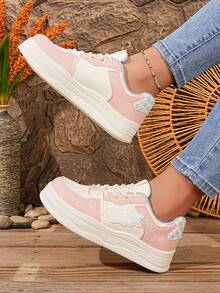 1 Pair Cartoon Style Women Sports Casual Running Sneakers - Pink - View 5