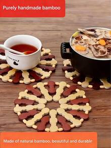 Heat Insulation Pad, Bowl Mat, Table Mat, Cup Mat, Pot Pad, Plate Pad, Bamboo Mat, Heatproof And Heat-Resistant Dining Mat For Home Use - Multicolor - View 8