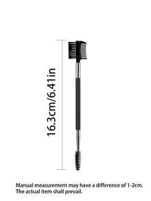 1/2/3件套双头眉睫修容刷套装，包含3个不同螺旋刷头，可用于分离睫毛、去除结块、修眉。眉刷、眼影刷、螺旋刷、双头眉睫夹刷，专业化妆师双头眉睫夹刷 - 彩色 - 查看 4