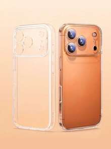 Minimalist Transparent Thick Anti-Drop Phone Case Suitable For IPhone 17/17 Air/17 Pro/17 Pro Max/16 Pro Max/16/16 Pro/15/15 Pro/15 Pro Max/11/12/13/14 Pro Max/11 Pro Max/12 Pro/12 Pro Max/13 Pro/13 Pro Max/14 Pro/14 Pro Max, Soft Case - Clear - View 3