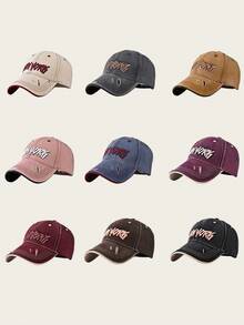 1pc New Cotton Thickened Brim Baseball Cap With Large Embroidered NEW YORK Letters, Unisex Outdoor Personalized Baseball Cap - NEW YORK Baseball Cap - View 13