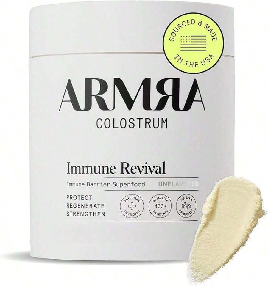 ARMRA Colostrum™   Powder|   Unflavored|   Gut Health & Bloating|   Skin & Hair|   Immunity|   Keto, Gluten & Fat-Free|   120 Servings - 1PCS - 查看 1