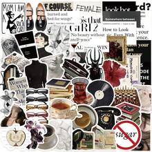 50张博物馆装饰美学贴纸，适用于滑板、手机壳、笔记本电脑、冰箱、行李箱、卧室、平板电脑、笔记本，也是学习奖励礼物、剪贴簿用品和文具的趣味贴纸，适用于Kindle。 - 1 Set - 查看 13