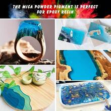 30 Colors Mica Powder Set - Vibrant, Non-Repetitive Tones Suitable For Epoxy Resin, Bath Bombs, Candles, Crafts And Slime Making - 5g Dye - View 7