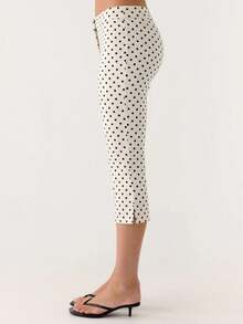 Capri Pants For Women Slim Fit Women's Capris Stretch Dressy Capris Pant For Summer Work Casual - 白色 - 查看 3