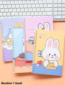 60pcs/Book A5 Cartoon Spiral Notebook, Notebook, Middle East Back To School Season, Student Thick Cute Spiral Notebook, High-Quality Eye-Friendly Memo Pad, Super Thick Large Capacity Notebook, Cute Student Diary, Memo Book, Planner, Back To School, Holiday Gift - Multicolor - View 14