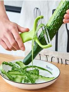 1/2 piezas Juego de rebanadores de verduras y frutas, diseño angulado para una fácil separación, adecuado para uso en la cocina - Multicolor - Ver 6