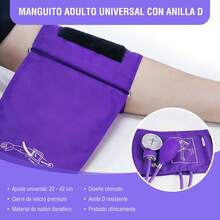 Monitor de presión arterial con estilo de brazo manual con estetoscopio, portátil para uso en el hogar - ALPES-GRIS - Ver 3