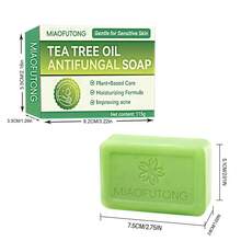 Sabun Minyak Esensial Tea Tree untuk Membersihkan Wajah dan Tubuh, Melembapkan, dan Melembutkan Kulit, Sabun Buatan Tangan, Cocok untuk Semua Jenis Kulit. - Harum - View 5