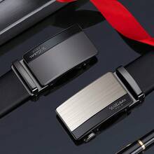 WilliamPOLO Men's Business Leather Belt, Adjustable Faux Leather Strap, Gift For Boyfriend/Father - Multicolor - View 2