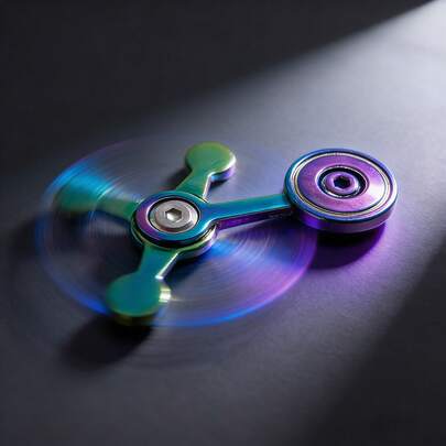 Chaos Swing桌面摆件 – 单人/双人摇摆结构，EDC金属滑动减压玩具，小巧便携的桌面手动操作摆件，送给男友、老公、爸爸的贴心礼物 – 多种颜色可选