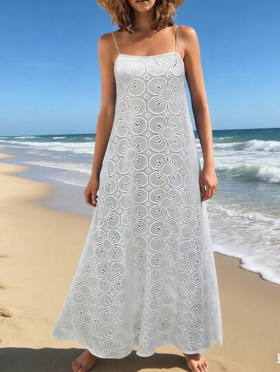 Women's Summer Spaghetti Straps Sundress 2026 Casual Sleeveless Floral Boho Beach Maxi Dress