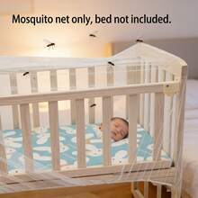 Children's Bed Mosquito Net - Breathable And Ventilated - Easy To Assemble, Lightweight Mesh Fabric, Ideal For Children's Beds And Cribs, Insect-Proof - Multicolor - View 1