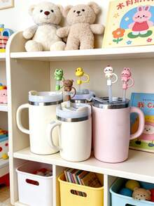 1pc/3pcs/5pcs Cute Animal 3D Straw Toppers, Reusable Straw Covers, Dust-Proof Straw Decorative Caps - Animal Straw Cover - View 5