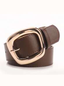 新款多功能梯形扣宽腰带，时尚通勤休闲风，可搭配牛仔裤等服饰，是女士的理想之选。 - 彩色 - 查看 8