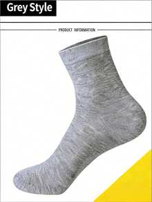 Men's Mid-Calf Socks, Breathable Moisture-Wicking Casual Business Socks For All Seasons - Multicolor - View 10