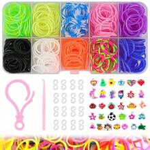 15/18/40件混款/混色弹力发圈手链套装，弹力发圈编织工具套装，手链制作套装，DIY编织工艺礼品套装 - 皮筋 - 查看 11