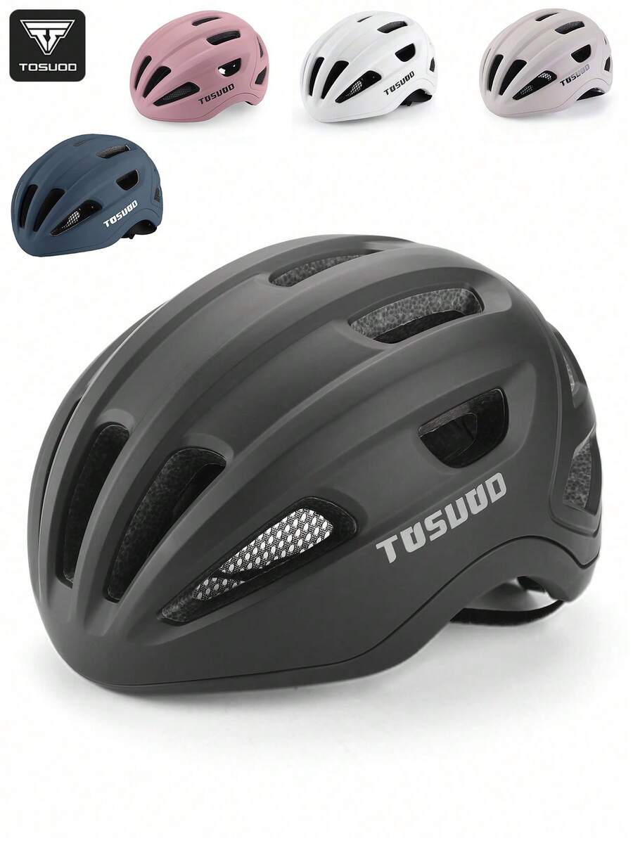 Casco de bicicleta TOSUOD, casco de montaña/carretera integrado y transpirable, equipo de ciclismo unisex