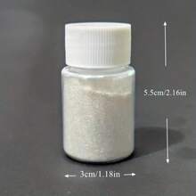 Super Shiny White Powder Resin Dye, Iridescent Powder Mica Pigment For Resin Jewelry Making, Colored Resin Casting Molds - White Glitter - View 6