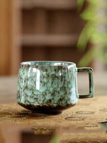 1个高温陶瓷咖啡杯，可转换成茶杯，大师杯，大号陶瓷功夫茶具，小容量茶杯，拉花杯，意式浓缩咖啡杯，陶瓷杯，小容量下午茶杯 - 彩色 - 查看 20