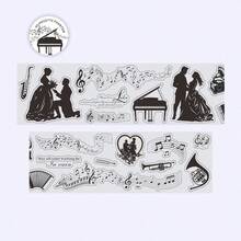 1 Cuộn băng dính trang trí Washi Tape 2M chủ đề hình bóng, nhãn dán thẩm mỹ cổ điển sáng tạo, vật liệu thủ công trang trí DIY, quà tặng ngày lễ, đồ dùng học tập cá nhân hóa cho sổ lưu niệm. - Kiểu 3 - Xem 13