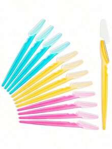 12 Pieces, The Hot-Selling Multi-Purpose Lint Remover Is Here!Sharp Stainless Steel Blades With Pink / Blue / Yellow / Mint Green Color Fresh Shell, Fragrance-Free And Gentle Formula.No Accessories Needed To Cover Eyebrows, Face, Arms, Legs And Other Parts Of The Body, Delicate Blades Fit The Contours Of The Skin, Easy To Remove Stray Hairs, Trimming Hairs.Durable Material + Ergonomic Design, Europe And The United States Pop-Up Full-Body Beauty Tools, A Set Of Fine Hair Removal From Eyebrows To The Body, So That The Frizzy Skin Into Smooth In Seconds, Home Beauty Must-Have! - 5PCS - 查看 7