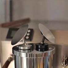 Stainless Steel Espresso Extraction Mirror With Adjustable Base, Suitable For Bottomless Portafilter, Allows Observation Of Coffee Flow Rate And Channeling, Coffee Machine Accessory - Barista Tool, Back To School Supplies - Silver Base - View 2
