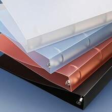 1 Pc A4 2 Hole D Ring Binder PP Plastic Clear Punching Document Folder - Style 1 - View 9