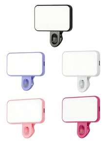 Multifunctional DUONENG Pocket-Sized Portable Selfie Light, Clip-On Video Conference Lighting With 3 Lighting Modes, Rechargeable, Suitable For Laptop/Phone/Tablet/Zoom Call/Makeup, For Selfie And Live Streaming - Multicolor - View 7