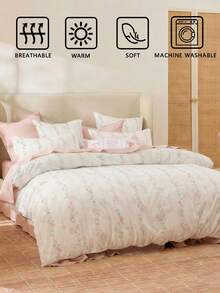 Bộ ga trải giường in hoa kỹ thuật số 2 món/3 món (1 ga trải giường + 2 vỏ gối, không kèm ruột chăn), thích hợp trang trí phòng ngủ, sử dụng hàng ngày, làm từ sợi polyester, mềm mại và thân thiện với da, phù hợp cho phòng ngủ chính, phòng khách, phòng ngủ phụ, sử dụng được quanh năm, họa tiết thời trang, phối hợp theo bộ, nâng cấp phòng ngủ, làm mới nhà cửa, thiết kế. - Nhiều màu - Xem 6