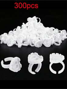 Heart-Shaped Eyelash Glue Holder - 50/100/200/300/500/600/700pcs Eyelash Glue Storage Box, Eyelash Extension Supplies, Thick Fan Tray - Multicolor - View 23