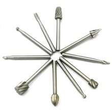 10-Piece HSS Titanium Router Bit Set For Routing, Rotary Milling, File Cutter, Wood Carving, Carving Knife, Cutting Tool Accessories AVHQ - 1 - View 3
