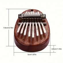 8-Key Kalimba - Cute Portable Water Drop Shaped Thumb Piano With Exquisite Gift Box ZHTG - Water Drop Style - View 3