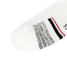 LI-NING Men's Professional Badminton Mid-Calf Socks Sweat-Resistant, Non-Slip Ideal for Competitive Play AWSU071 - 白黑 - 查看 3
