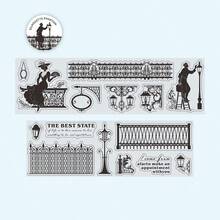 1 Cuộn băng dính trang trí Washi Tape 2M chủ đề hình bóng, nhãn dán thẩm mỹ cổ điển sáng tạo, vật liệu thủ công trang trí DIY, quà tặng ngày lễ, đồ dùng học tập cá nhân hóa cho sổ lưu niệm. - Kiểu 3 - Xem 16