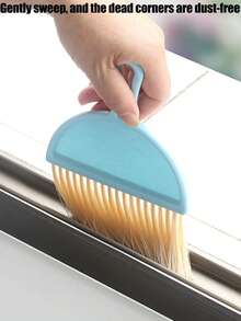 Smiling Face Desktop New Broom Keyboard Cleaning Brush Small With Dustpan Broom Set, Computer Cleaning Brush - Multicolor - View 8